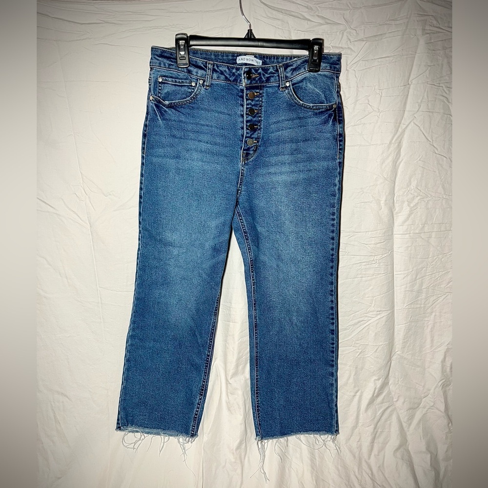 And Now This Button-Fly Straight Leg High Waisted Jeans - Picture 2 of 4